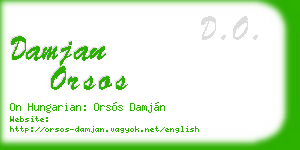 damjan orsos business card